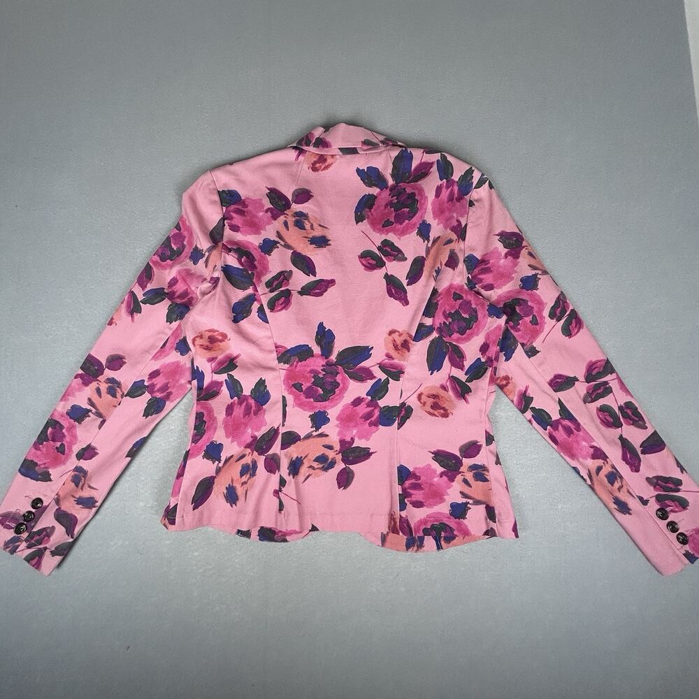 VTG Cabi Pink Floral Two Button Blazer Womens 8 Feminine Cottagecore - Picture 5 of 8